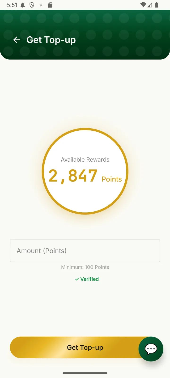Ghanti Get Reward screen